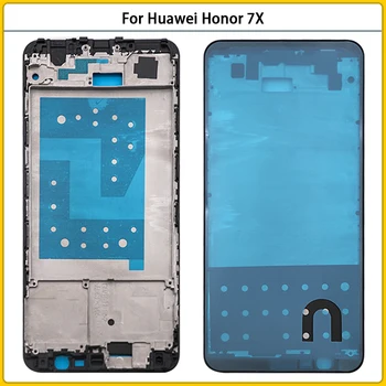 Par Huawei Honor 7X LCD Mājokļu Plāksnes Rāmis Bezel Korpusa Vāks Priekšējais Rāmis Valdes 7X Vidū Karkasa Paneļu Rezerves Daļas