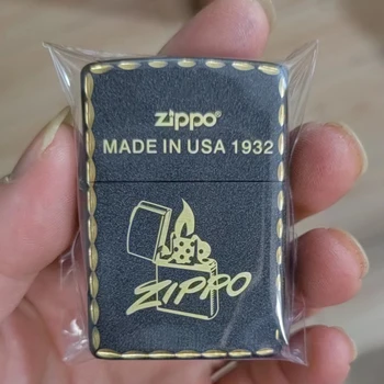 Zippo šķiltavas Matēta Gadījumā ar zippo logo modelis Pretvēja Savākšanas kaste