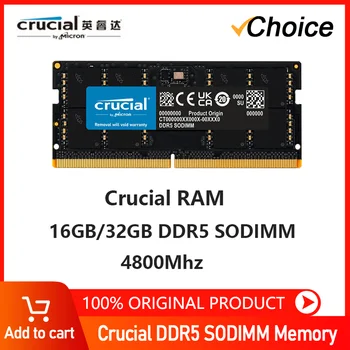 Svarīgi Klēpjdatoru RAM Atmiņa 8 gb DDR5 16GB 32GB 4800MHz 5200MHz 5600MHz 1.1 V CL40 262-Pin Grāmatiņa Modulis SO-DIMM