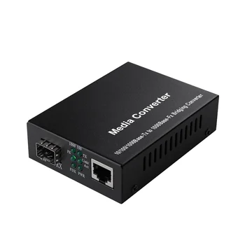 VM Fiber RJ45 Media Converter SFP 10/100/1000M Ethernet Pārveidotājs Raiduztvērēju Savietojams Cisco