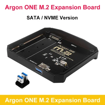 Argona VIENS M. 2 Paplašināšanas Valdes USB 3.0 M. 2 SATA NVME SSD Aveņu Pi 4 Argona VIENS M. 2 V2 Alumīnija Gadījumā Būra