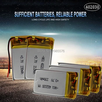Polimēru Litija Baterija, 402030 042030 3,7 V 200mah Akumulatorus MP3 MP4 Pulksteņi Rotaļlietas Mobilo Telefonu GPS