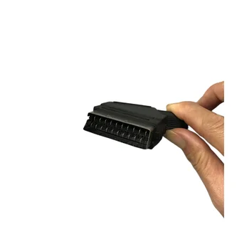 Vīriešu Euro SCART Lodēt Savienotājs 21 Pin RGB Pieslēgvietu Adapteri