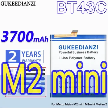 GUKEEDIANZI BT43C 3700mAh Nomaiņa Mobilo Akumulatoru Meizu Meizy M2 Mini Meilan 2 Stabilu Tālruni