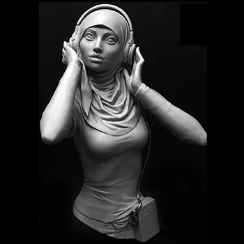 Sveķu Attēls 1/10 seno karotāju sievietes krūtis Modelis Unassambled Unpainted Attēls Ēku Komplekts