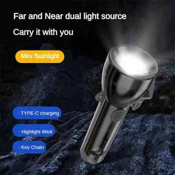 Svilpe Gaismu Mazo Ērts Un Praktisks Ilgu Akumulatora Dzīves Mazie Mini Viegli Veikt Apgaismojuma Keychain Lampas Praktiski