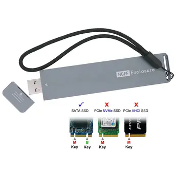 Cablecc USB 3.0 Ārējo PCBA Conveter Adapteri atmiņas Kartes Flash Diska Tips B/M-taustiņu, NGFF M2 SSD