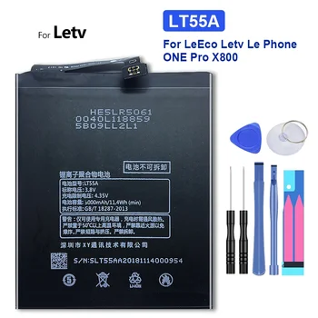Par LeEco Letv Le Tālrunis VIENS Pro ONEPro X800 Mobilo Telefonu Rezerves Akumulatoru LT55A 3000mAh