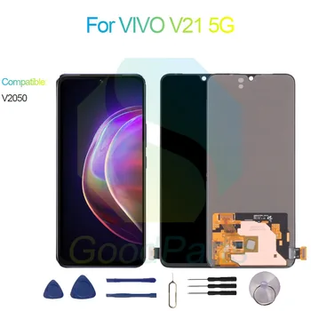 Par VIVO V21 5G Ekrānu Nomaiņa 2404*1080 V2050 Par VIVO V21 5G LCD Touch Digitizer