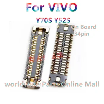 10pcs-100gab Par VIVO Y70S Y52S LCD ekrānu bāzes mātesplati kabeļa savienojumu, sprādzes ražošanas procesu kontroles savienotājs Uz Kuģa Flex 34pin