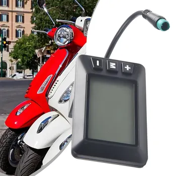 E-Velosipēds, Displejs, LCD Displejs Plug Ūdensizturīgs JN GD01 Muiti Funkcijas 1gb 36V 48V 5 Pin 80x47mm Piederumi, Melns