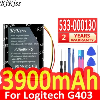 3900mAh KiKiss Jaudīgs Akumulators 533-000130 533000130 Par Logitech G403 G900 G703 x100 Bezvadu Pele Digitālā Baterijas