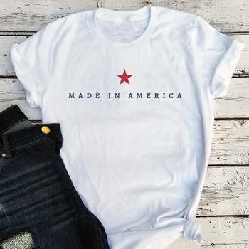 Amerikas Krekls Komfortu Krāsas 4. jūlijā T-krekls ASV Piemiņas Dienu Sieviešu Apģērbu Svītras Karoga Krekls Vintage Tēvijas Tee