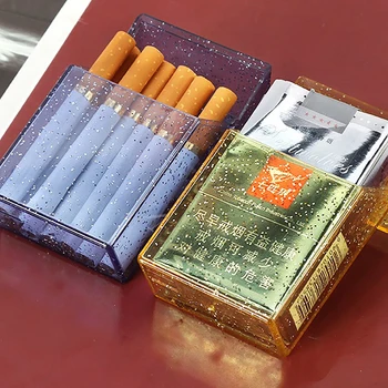 1PC Cigarešu Kārbas Gadījumā Plastmasas Eco-friendly Automātisko Pogu, Cigarešu Vāka Turētājs Tvertnes Cigarešu Kaste Partijas