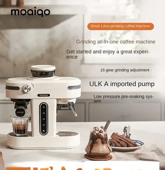 Moqiao K1 (semi-automatic itāļu kafijas automāts Mazā koncentrēta piena putas Amerikāņu slīpēšanas integrēts mašīnas 220V