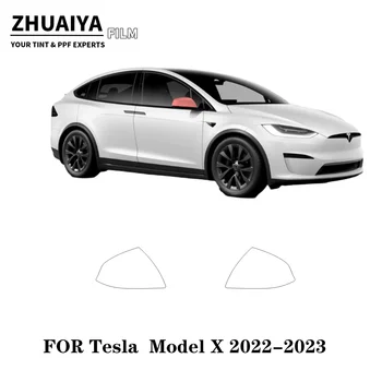 Par Tesla Model X Spogulis PPF Krāsas Aizsardzības Plēves 8mil 2022 2023 2024 auto virsbūves filmu