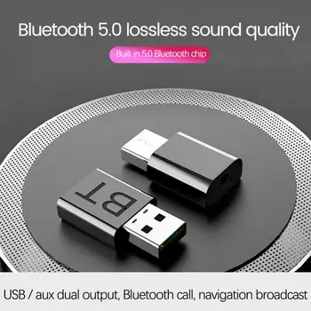 Bluetooth 5.0 Raidītājs Uztvērējs 5.0 + EDR, Nosūtīt/Saņemt Divu-in-one Bluetooth 5.0 Adapteri USB 3,5 mm AUX Adapteri Auto TV