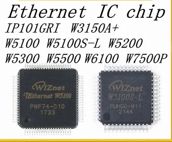 W3150A+ W5100 W5100S-L W5200 W5300 W5500 W6100 W7500P IP101GRI Jaunu oriģinālu patiesu Ethernet IC chip