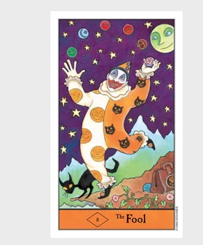 78pcs/set angļu Halloween Tarot Alvas kartes portatīvie izmēra galda spēle kartes visām angļu valodā