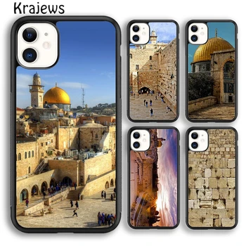 Krajews Jeruzalemes Rietumu Raudu Sienas Mīksto Tālrunis Lietā Par iPhone 15 SE2020 14 6 7 8 plus XR XS 11 12 13 pro max coque Fundas
