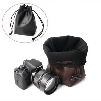 ūdensizturīgs PU ādas gadījumā Kameras Soma Nikon Z6 Z7 Z50 P900S B600 B700 D5300 D7200 D7100 D7500 D3100 DSLR aizsardzības maisiņš