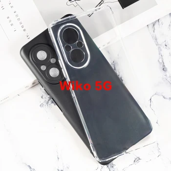 Pilnu Kameras Aizsardzībai Mīksto TPU Case For Wiko 5G Silīcija Gadījumā Ultra-plānas Skaidrs, Tālruņa Vāciņu, Lai Wiko 5G LFT-AN00 Būtiska Coque Etui