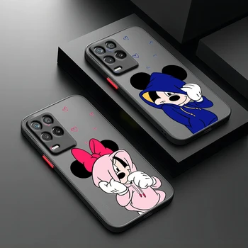 Gudrs Disney Mickey Mouse OPPO Realme Q5 C55 C33 C30S C31 C25Y S C21Y C20A C15 C11, Matēta Caurspīdīga Telefonu Gadījumā