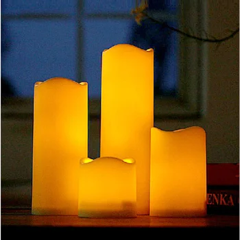 Svece Gluda Mirgo Liesma LED Flameless Vasks Noskaņojumu Sveces Deg Mājas, Kāzu svinības,