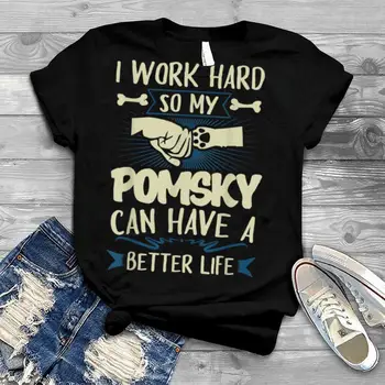 Pomsky Krekls Vīriešu, Sieviešu Un Suņu Mamma Suns Mīļāko T Krekls