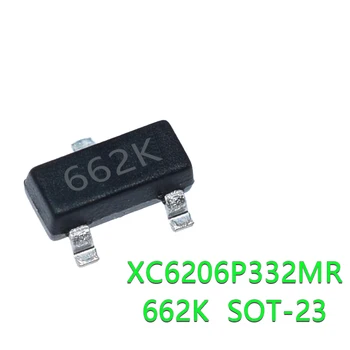 50-100GAB XC6206P332MR SOT-23 SOT XC6206P332 SOT23 XC6206 SMD(662K) 3.3 V/0.5 A חדש ומקורי IC ערכת שבבים