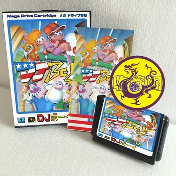 DJ Zēns ar Kasti un Manuālais Kasetnes 16 Bit Sega MD Spēles Karti MegaDrive Genesis Sistēmai