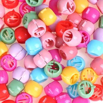 100gab Matu Pīnes Maker Krelles, Cepures Cute Candy Krāsas Plastmasas Matadatas Matu, Nagu Klipus Par Sievietēm, Meitenēm Matu Aksesuāri