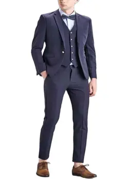 Labākais Vīrs Uzvalku, Vīriešu, Vīriešu Uzvalki Formālu Gadījumos Līgavainis Kleitu Puse Klasisko Dizainu Vīriešu Kostīms (jaka + Bikses + Veste+tauriņu)