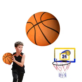 Klusums Basketbola PU Basketbola Bumbu Klusums Bumbu Augsta Blīvuma Izslēgt Basketbola Mīksts Putu Bumbu Spēles Bērniem, Pusaudžiem, Pieaugušajiem Prakse