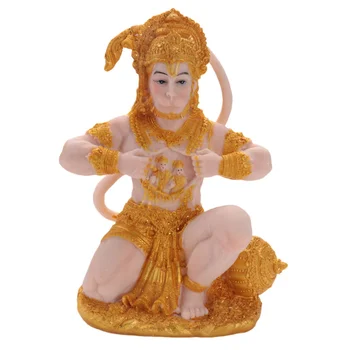 Zelta Hanuman Statuja Indijas Kungs Skulptūru Indija Statuetes Kolekcija Elks Murti pudžas, kas notika Skulptūru Dekoru, Rotājumu