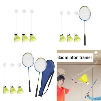 Badmintona Treneris Solo Prakses Mazulis Pieaugušajiem, Bērniem, Regulējams Sevi Apmācības Ierīci ar Badmintona Spēles Sports Fitness