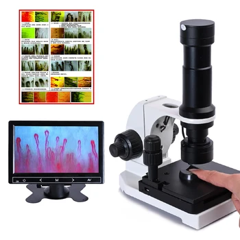 Digitālo Mikroskopu Mikrocirkulāciju USB + 7-collu LCD Asins displejs Nailfold Kapilāru OSL-007