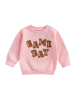 Baby Boy Futbola Apģērbs Kapuci Sporta Krekls Alfabēta Drukāt Džemperis Ar Garām Piedurknēm Topi Zīdaiņu Sporta Rudens Ziemas Apģērbu