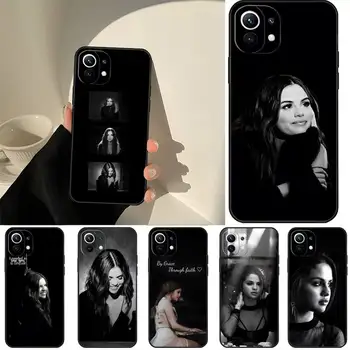 Luksusa Ins Selena Gomez DIY Tālrunis Gadījumā Xiaomi 12 Poco PRO M3, X3 Mi 9t 10t LITE 11 11es 11x Nfc F3 Redmi 9 8 7 Black Soft