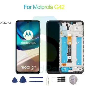 Par Motorola G42 Ekrānu Nomaiņa 2400*1080 XT2233-2 G42 LCD Touch Digitizer